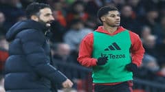 Rashford tiếp tục phục hồi thể lực, có khả năng ra sân trong trận gặp AC Milan do HLV Rúben Amorim chỉ huy