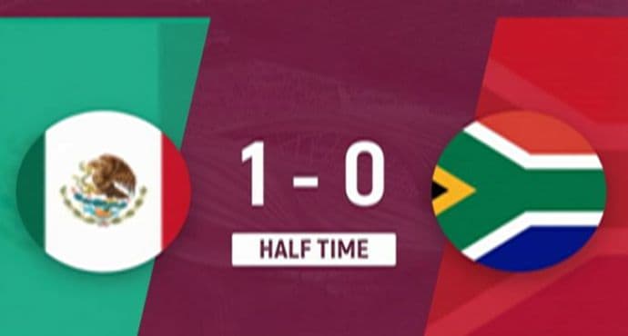 Hiệp 1: Mexico tạm dẫn Nam Phi 1-0, Quiñones ghi bàn đầu tiên của World Cup
