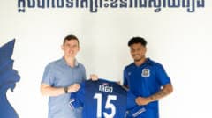 Iago Bento, cầu thủ gốc Brazil, chính thức thi đấu cho tuyển Campuchia