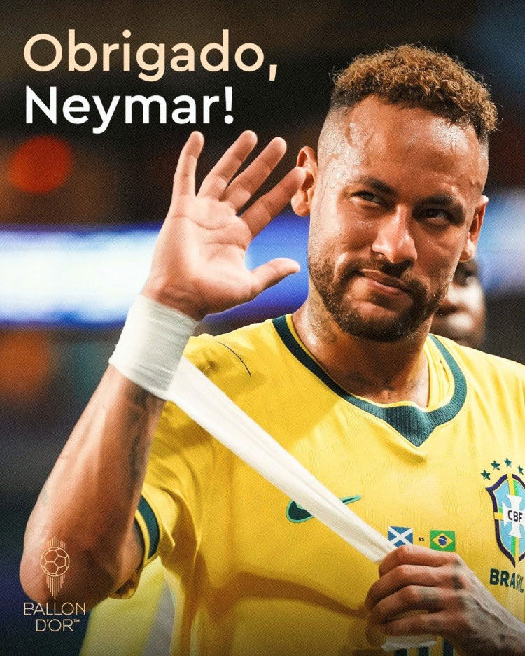 TK mạng xã hội của Quả Bóng Vàng đăng bài tri ân Neymar TK mạng xã hội của Quả Bóng Vàng đăng bài tri ân Neymar