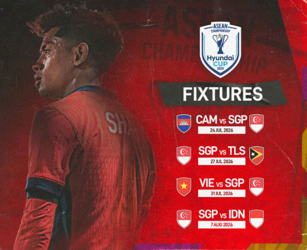 Singapore công bố thông tin bán vé các trận sân nhà tại ASEAN Cup 2026