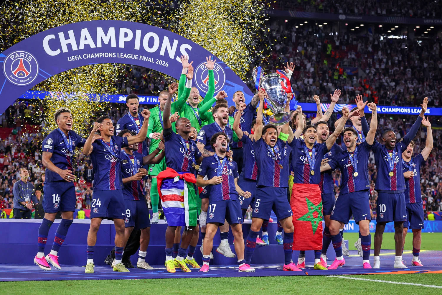 Bảo vệ thành công chức vô địch Champions League! Paris Saint Germain đánh bại Arsenal trên loạt sút luân lưu Bảo vệ thành công chức vô địch Champions League! Paris Saint Germain đánh bại Arsenal trên loạt sút luân lưu