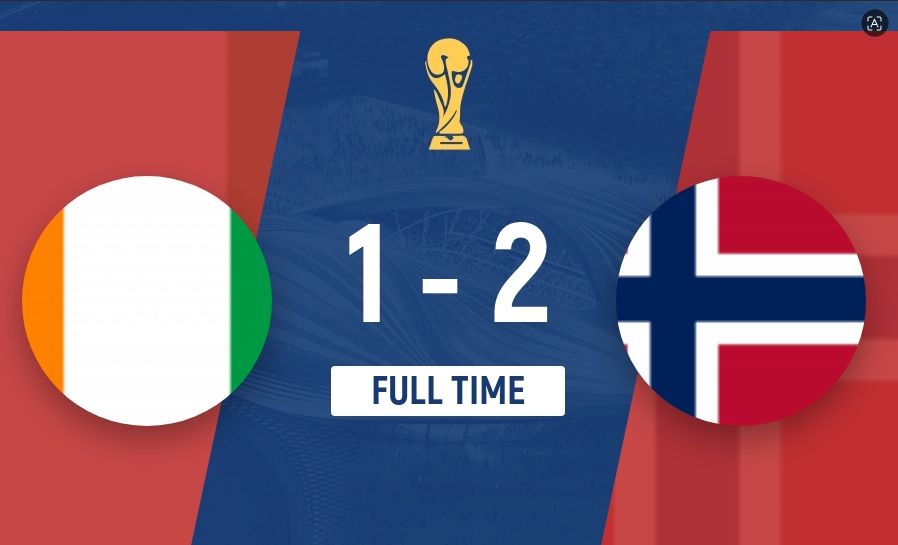 Na Uy thắng Bờ Biển Ngà 2-1, sẽ đối đầu với Brazil.