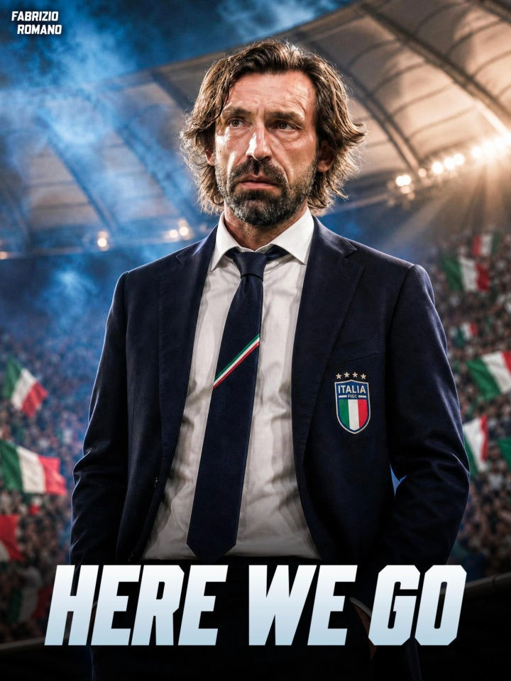 Here we go! Romano xác nhận Pirlo dẫn dắt tuyển Ý, ký hợp đồng đến 2030 Here we go! Romano xác nhận Pirlo dẫn dắt tuyển Ý, ký hợp đồng đến 2030