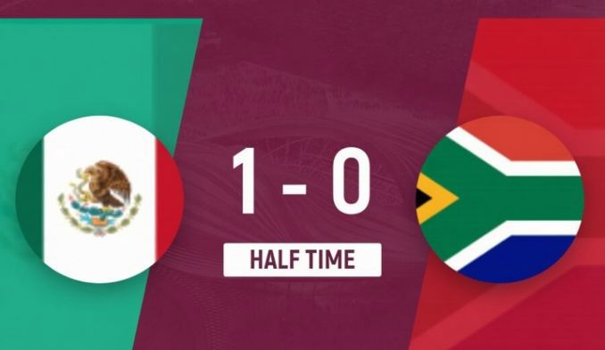 Hiệp 1: Mexico tạm dẫn Nam Phi 1-0, Quiñones ghi bàn đầu tiên của World Cup