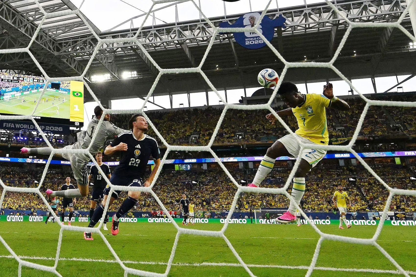 Brazil 3-0 Scotland | Vinicius lập cú đúp, Cunha ghi bàn, Neymar vào sân từ ghế dự bị