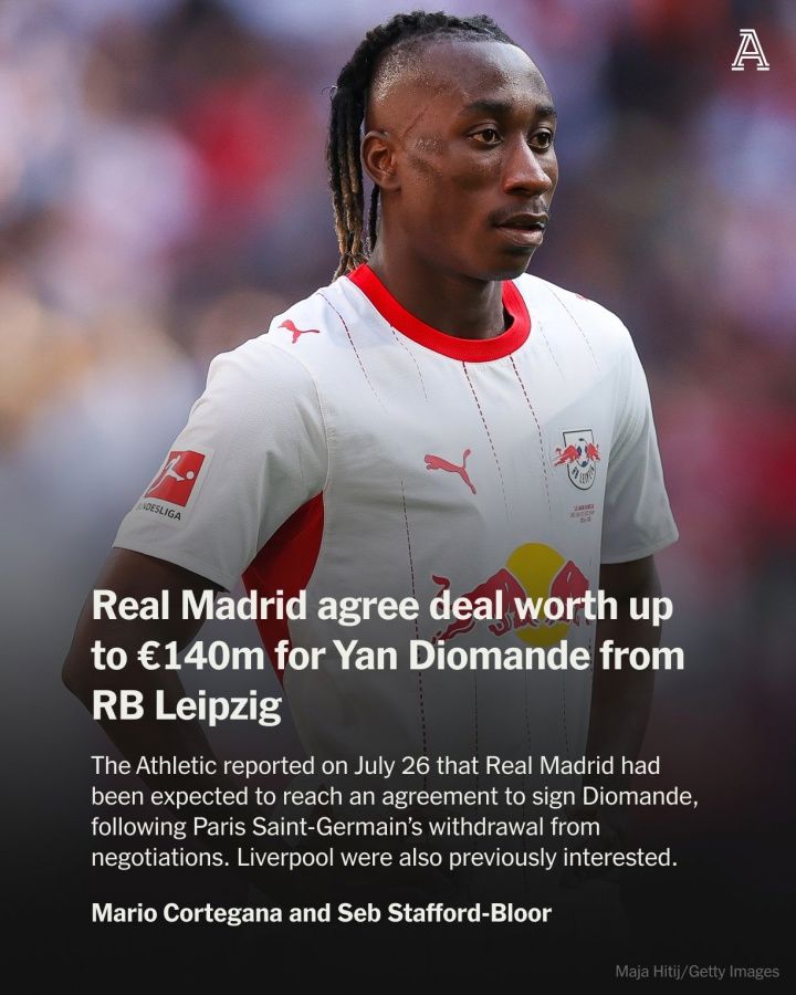 Real Madrid đạt thỏa thuận chiêu mộ Diomande 19 tuổi, tổng giá trị lên tới 140 triệu euro